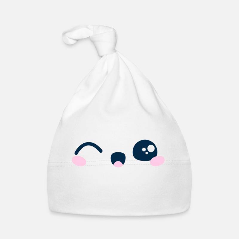 Kawaii Mignon clin d'oeil idée cadeau tshirt sweat Bonnet bio Bébé