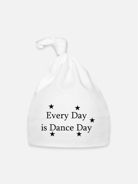 Danse Musique de danse - Bonnet bio Bébé - blanc - Devant