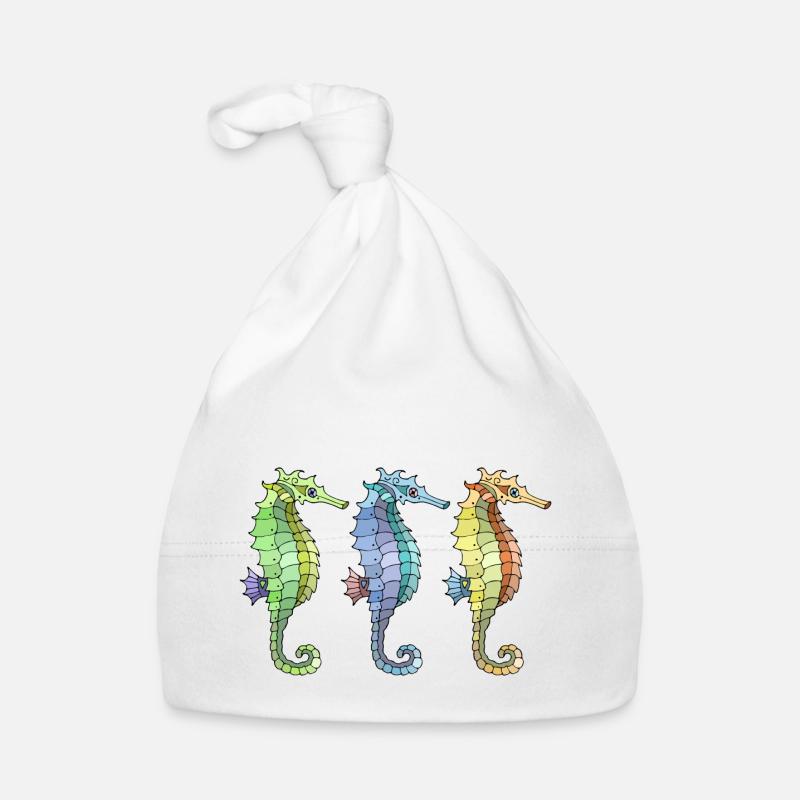 Cavallucci marini Cappellino ecologico per neonato