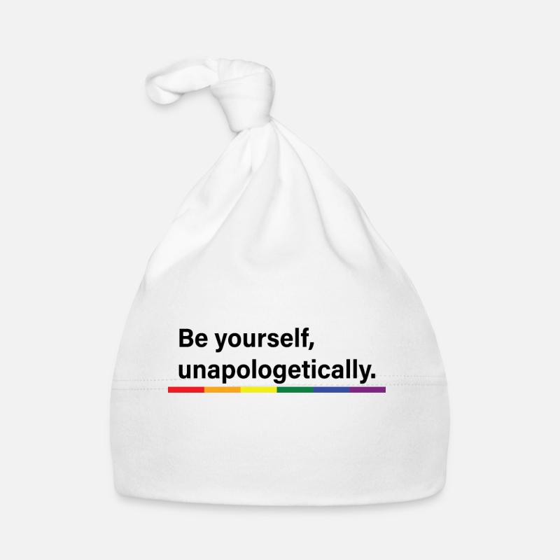 Soyez vous-même - Bonnet bio Bébé - blanc