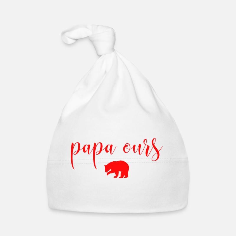 Daddy Bear Organic Baby Cap