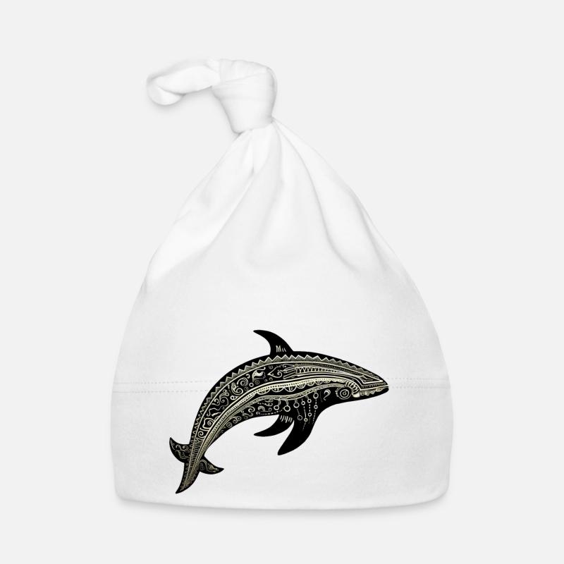 Bogolanfini-Wal Baby Bio-Mütze