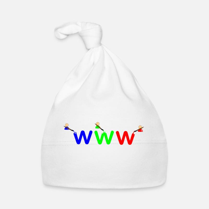 Couleur WWW - Bonnet bio Bébé - blanc