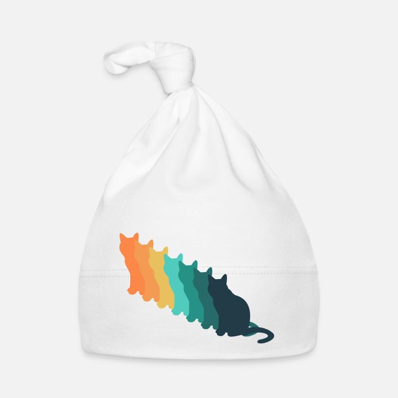 Retro-Katze Baby Bio-Mütze