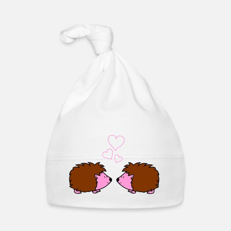Hérisson amoureux Bonnet bio Bébé