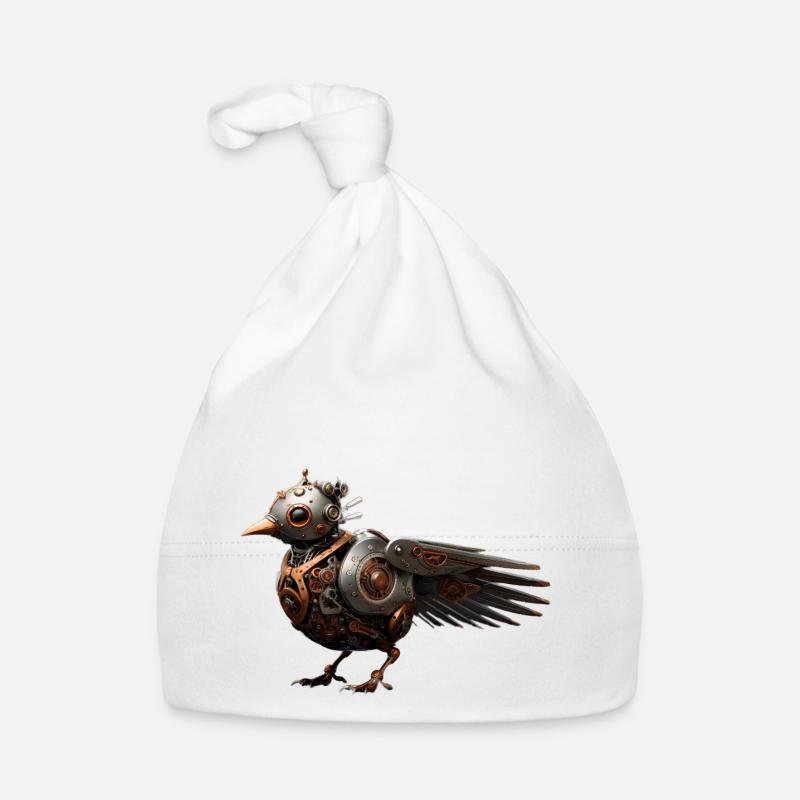 Oiseau Steampunk Bonnet bio Bébé