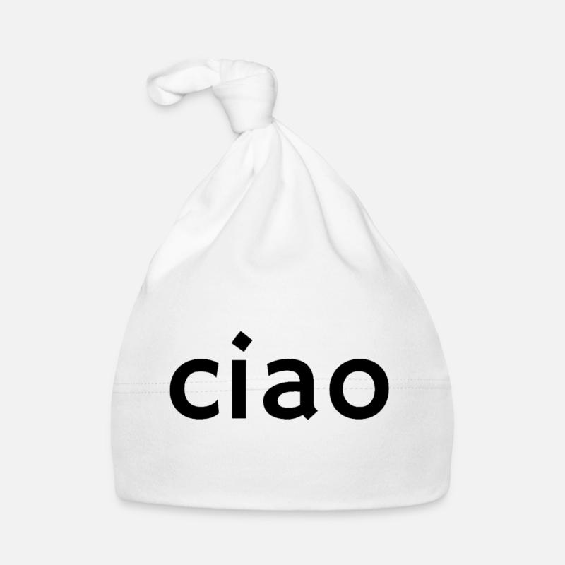 Ciao – Klassisches italienisches Grußdesign Baby Bio-Mütze
