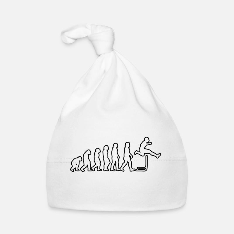 Hürdenlauf Geschenk Hürdenläufer Leichtathletik Baby Bio-Mütze