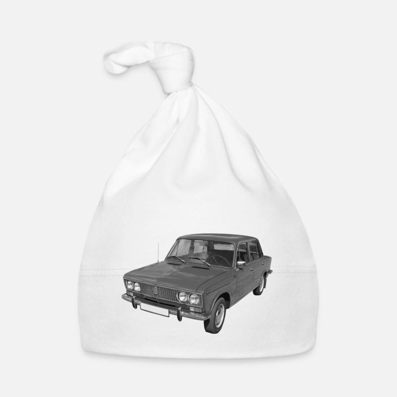 Shiguli 1500 Voiture de tourisme URSS Russie Oldtimer - Bonnet bio Bébé - blanc