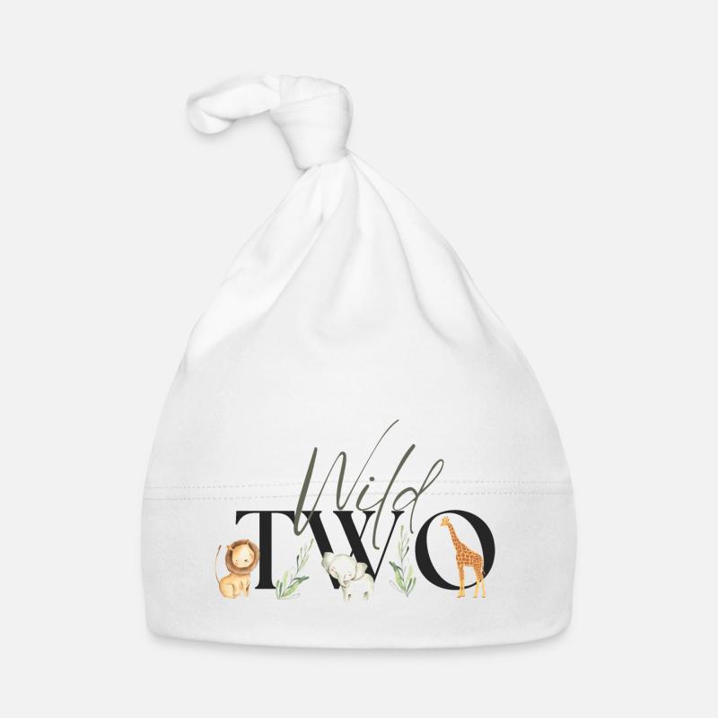 Wild Two Safari Second Birthday Birthday 2 Organic Baby Cap