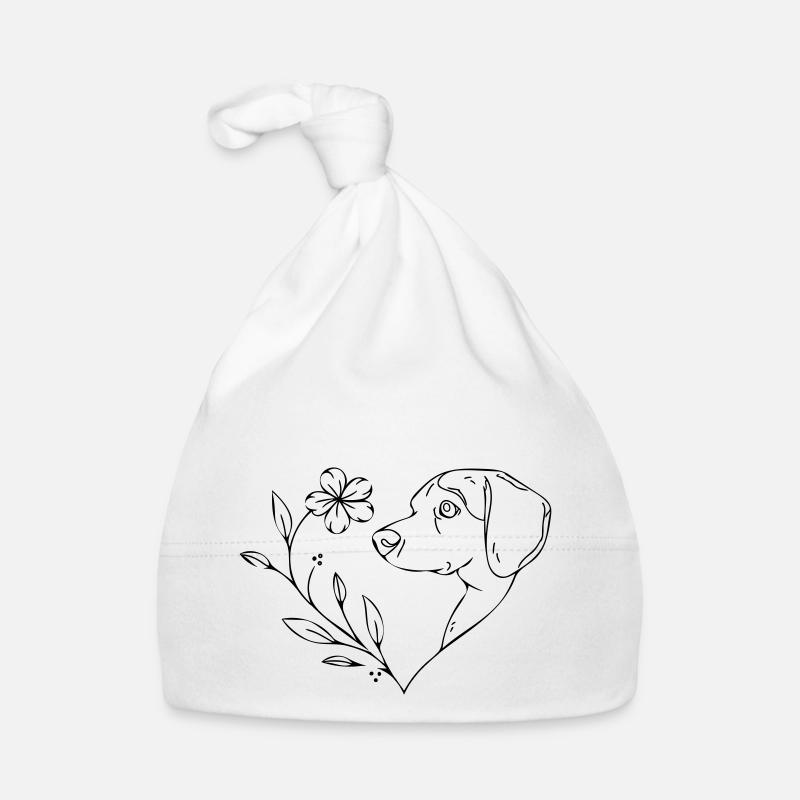 chien de coeur Bonnet bio Bébé