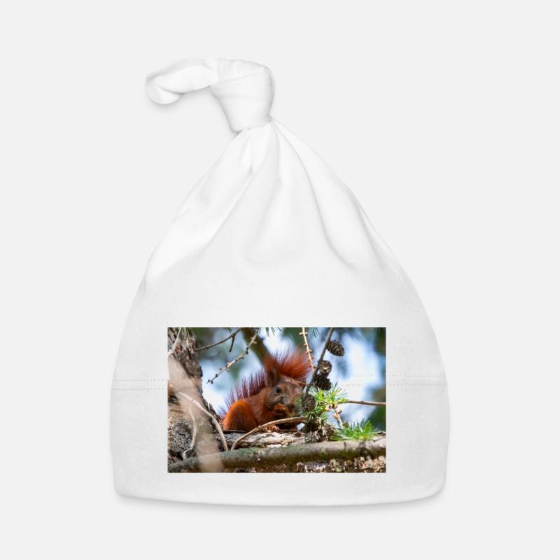 Eichhörnchen Sciurus Baby Bio-Mütze