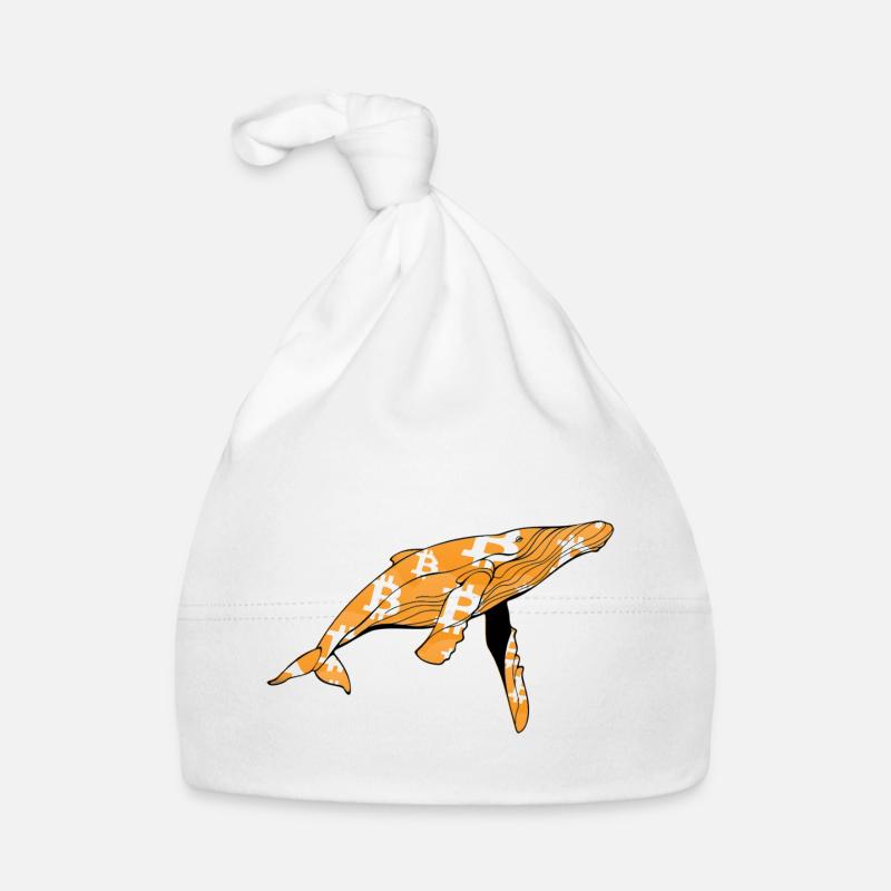 Bitcoin Whale Organic Baby Cap