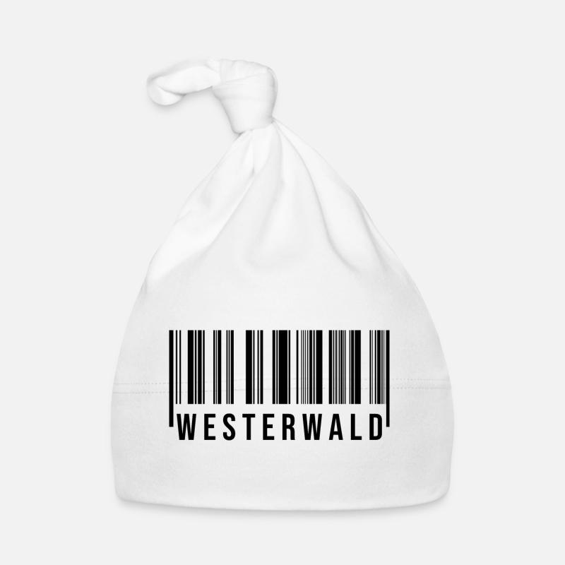 Westerwald Strichcode - Baby Bio-Mütze - Weiß