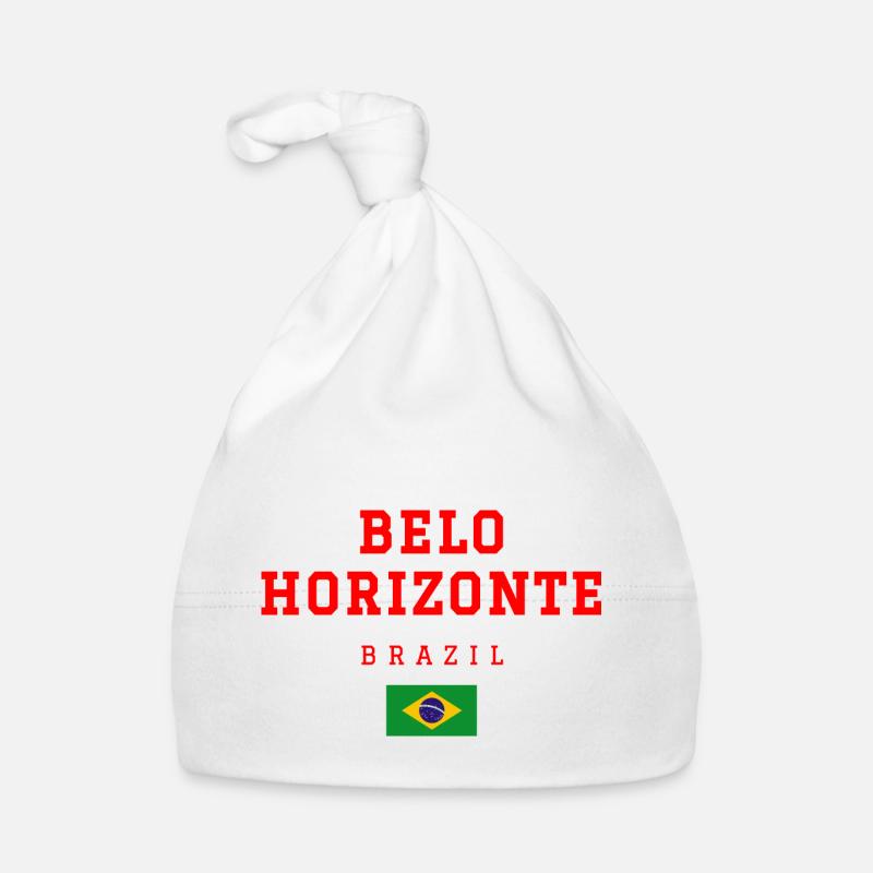 Belo Horizonte, Brésil - Bonnet bio Bébé - blanc