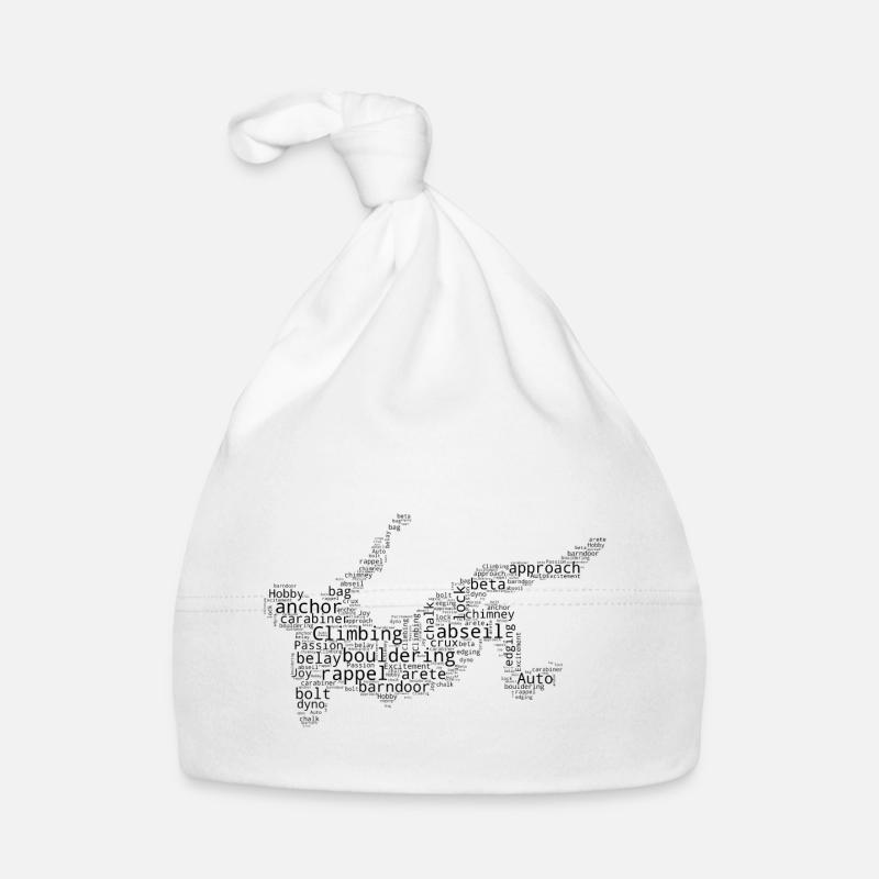 Bouldering Climber Kletterer Boulder Klettern Baby Bio-Mütze