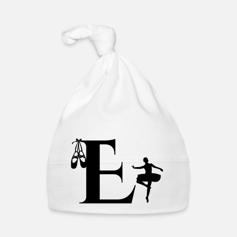 Buchstabe e Ballerina Baby Bio-Mütze