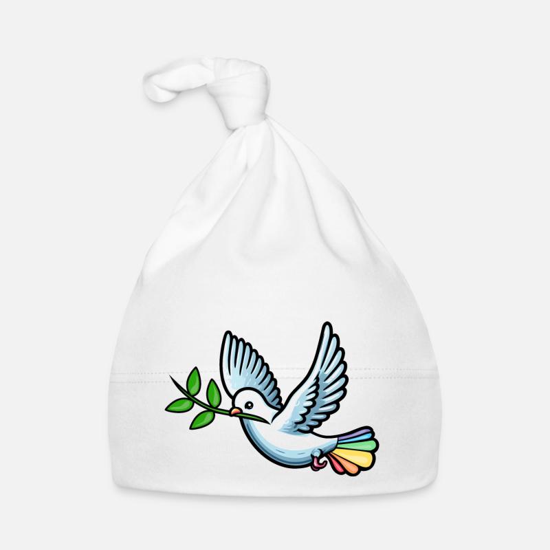 colomba della pace colomba pace amore Cappellino ecologico per neonato