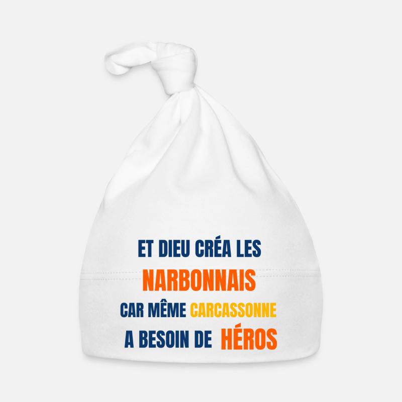 Narbonne - Bonnet bio Bébé - blanc