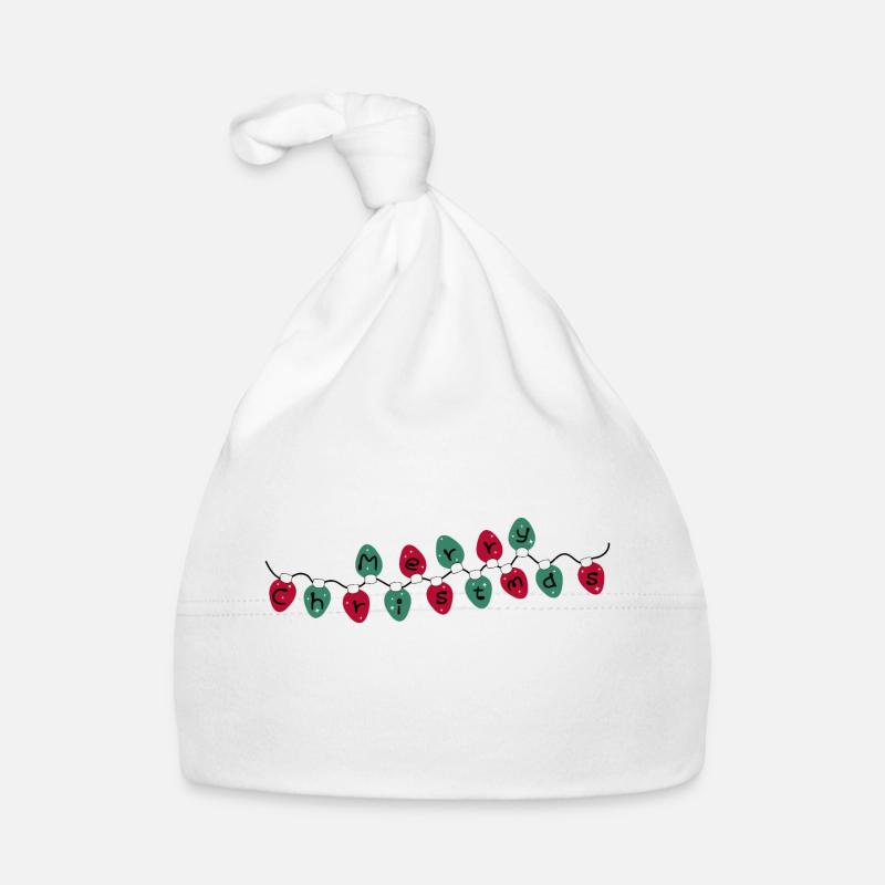 MERRY CHRISTAMS LIGHTS Organic Baby Cap