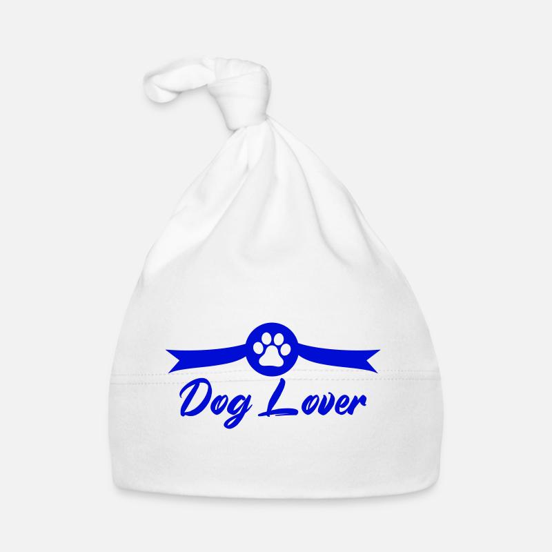 Chiens Patte Chien - Bonnet bio Bébé - blanc