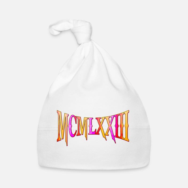 MCMLXXIII 1973 50th Birthday B-Day Birthday Gift Organic Baby Cap