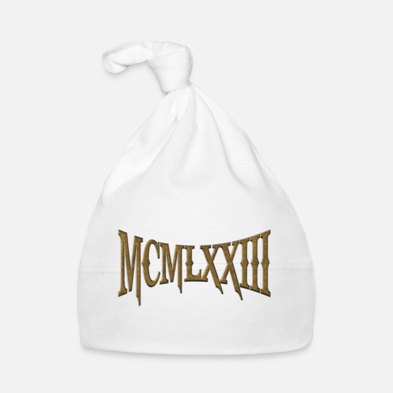 MCMLXXIII 1973 50th Birthday B-Day Birthday Gift Organic Baby Cap