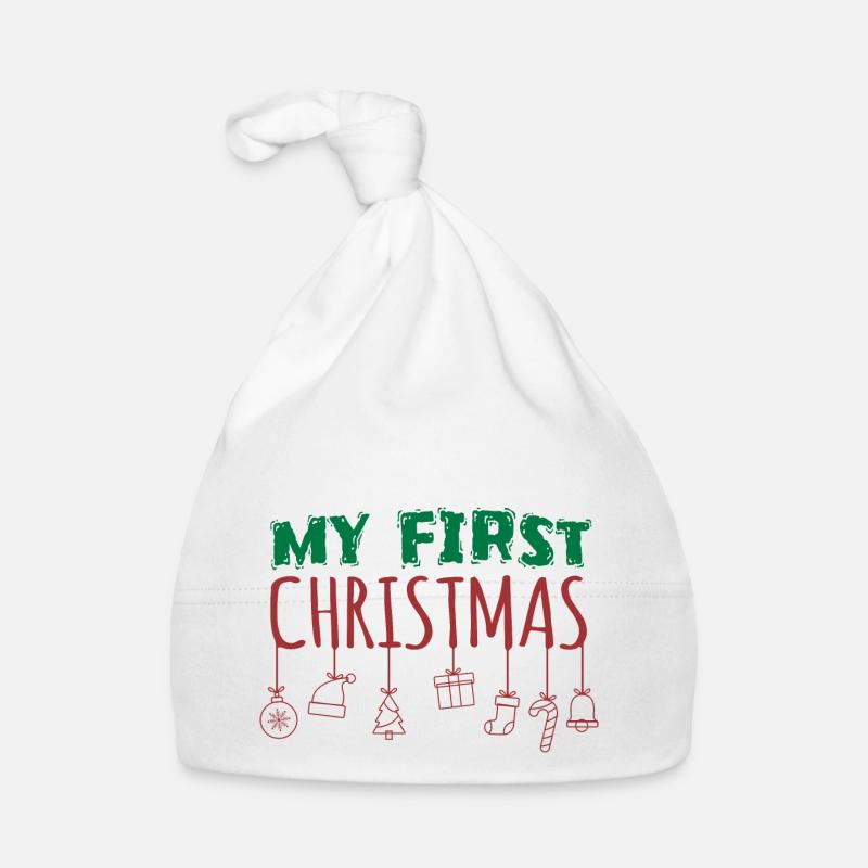 Mon premier cadeau de Noël pour bébé Bonnet bio Bébé