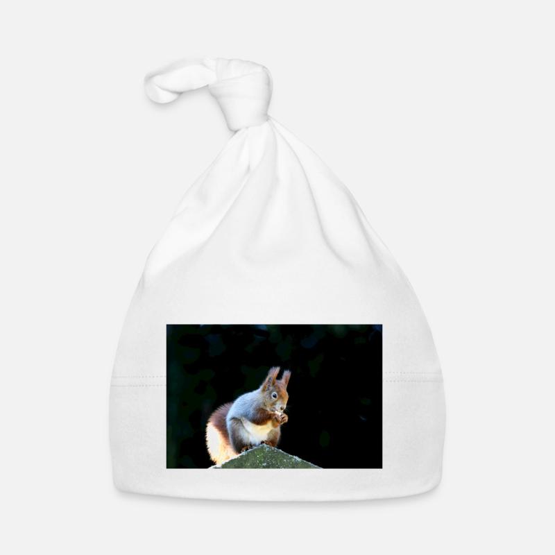 Eichhörnchen, Isibat Baby Bio-Mütze