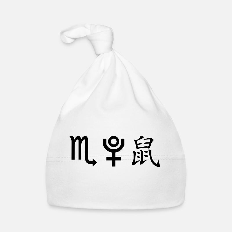 Scorpio Pluto Rat Organic Baby Cap