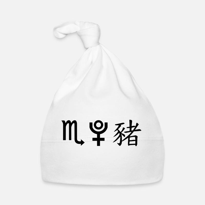 Scorpio Pluto Pig Organic Baby Cap