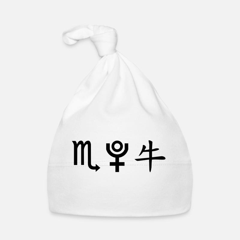 Scorpion Pluton Buffle - Bonnet bio Bébé - blanc