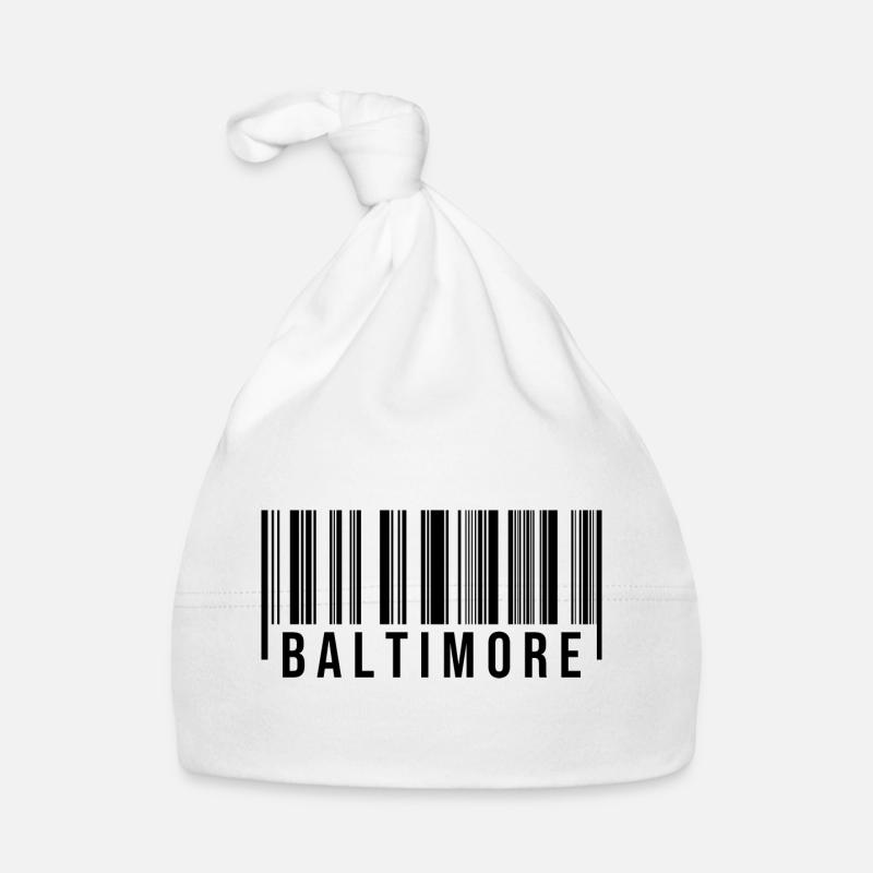 Baltimore Barcode Organic Baby Cap