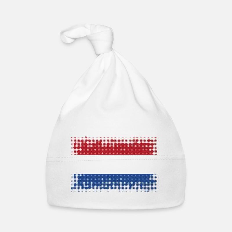 Niederlande als Niederlande - Baby Bio-Mütze - Weiß
