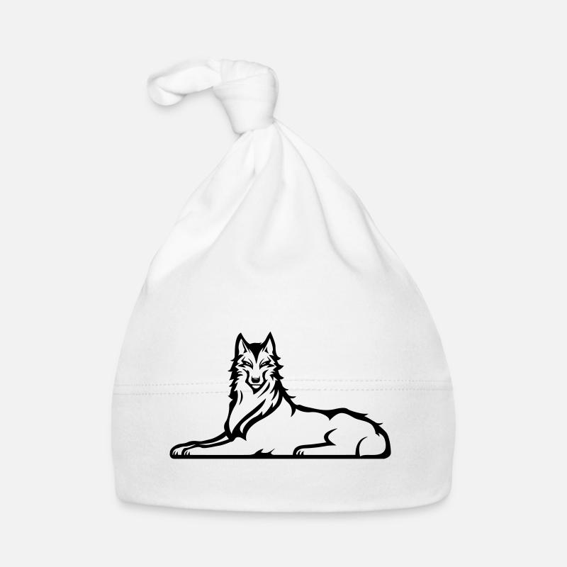 Tschetschenischer Wolf Baby Bio-Mütze