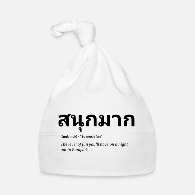 Thai language Organic Baby Cap