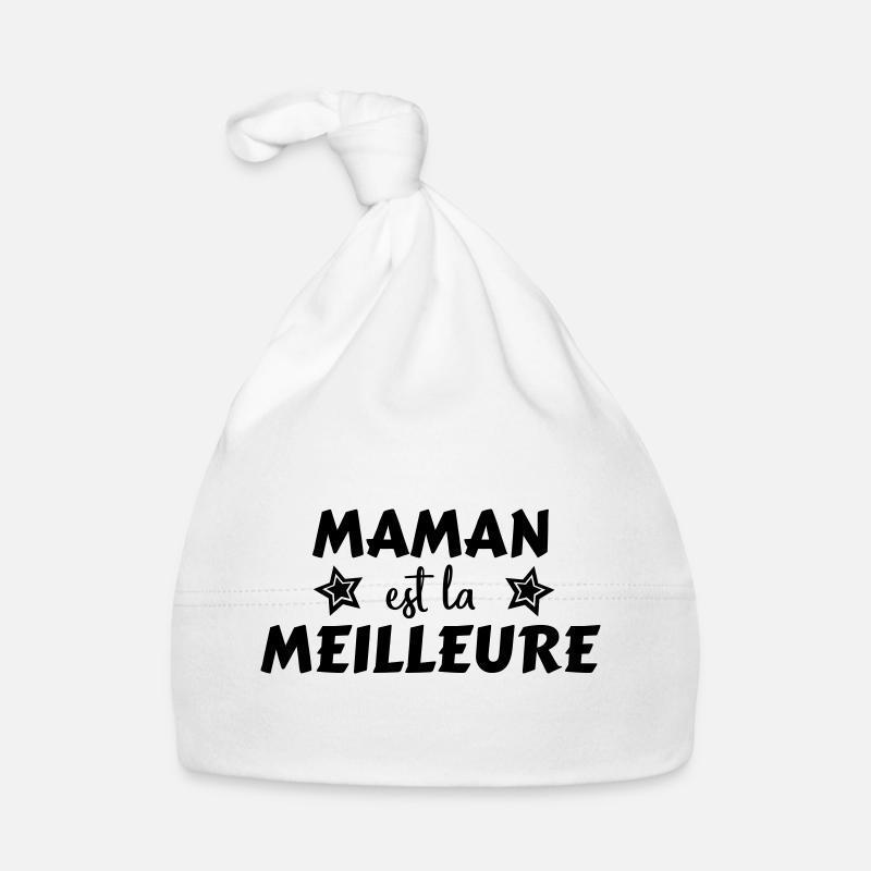 Maman est la meilleure Bonnet bio Bébé