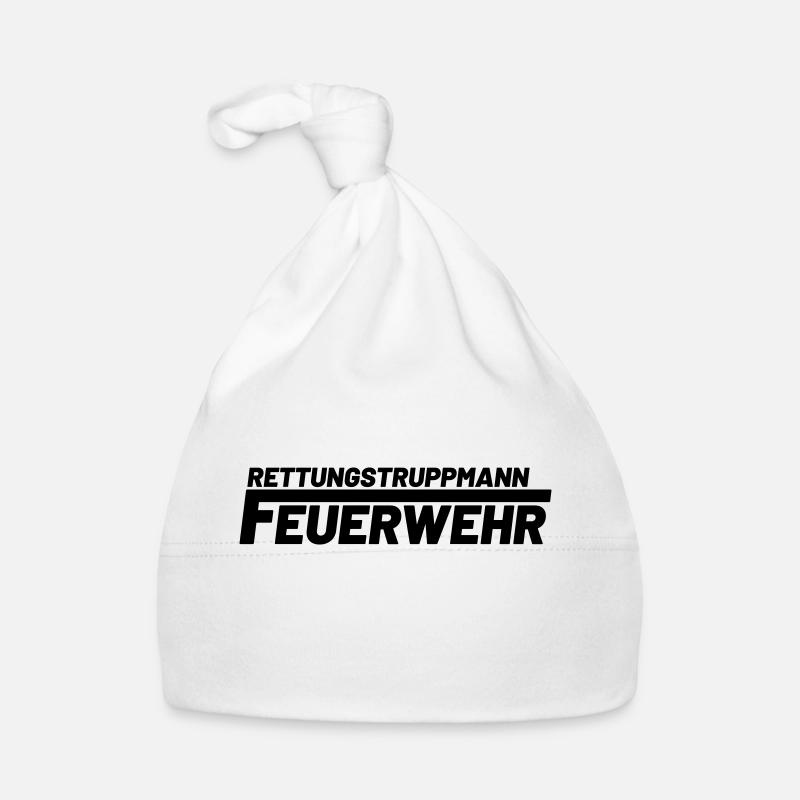 rettungstruppmann freiwillige feuerwehr Baby Bio-Mütze