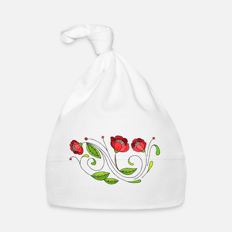 Blumen Baby Bio-Mütze