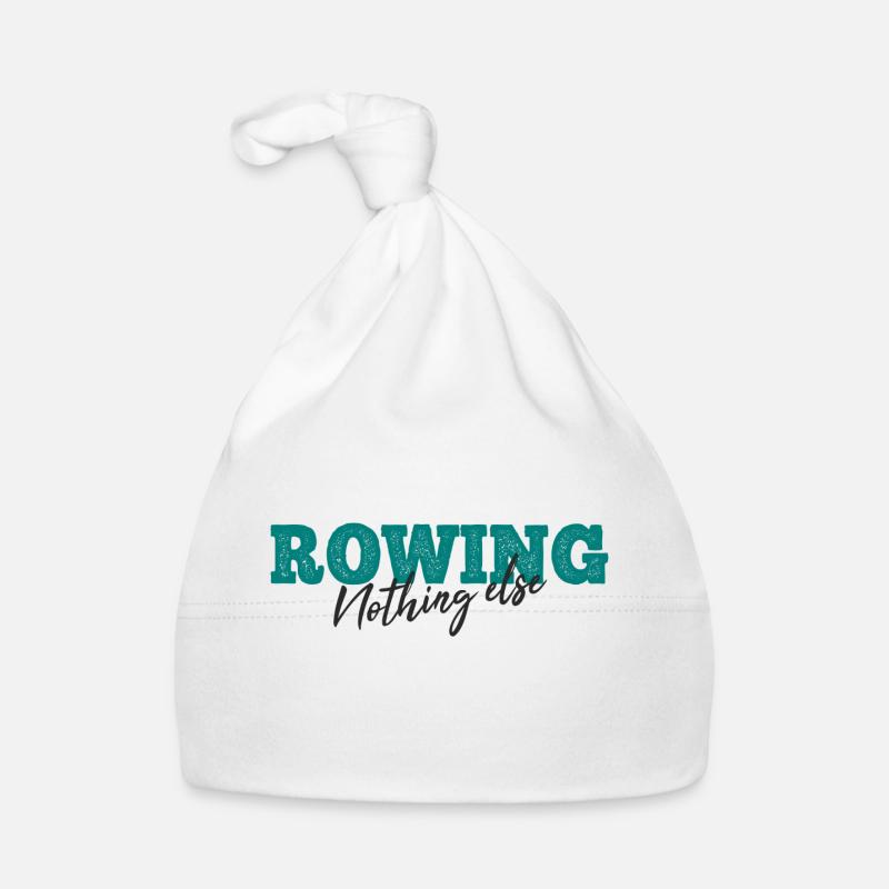 Rowing Nothing Else Slogan - Rameur - Aviron Bonnet bio Bébé