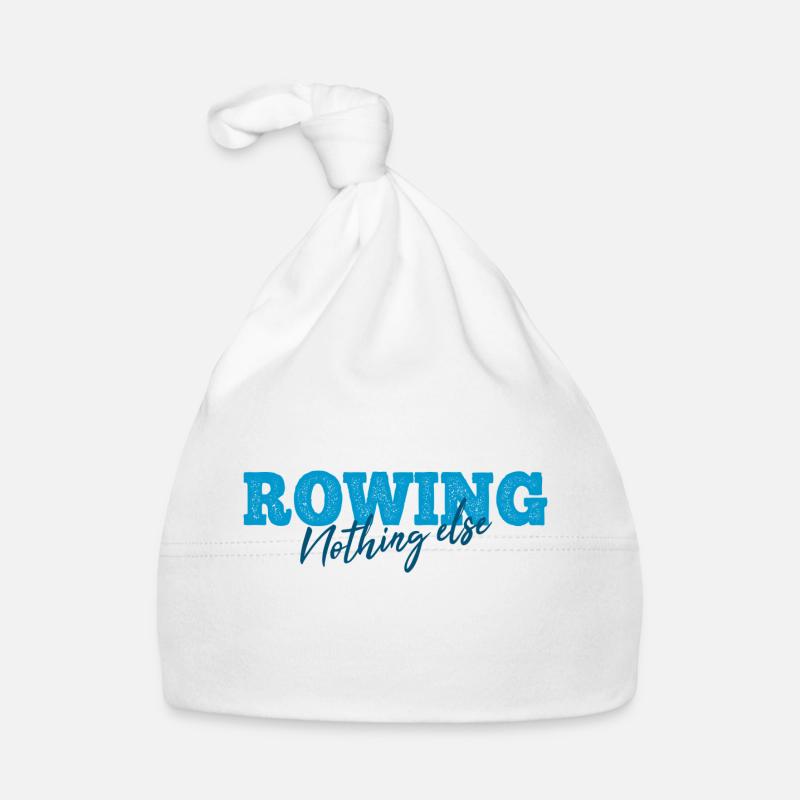 Rowing Nothing Else Slogan - Rameur - Aviron Bonnet bio Bébé