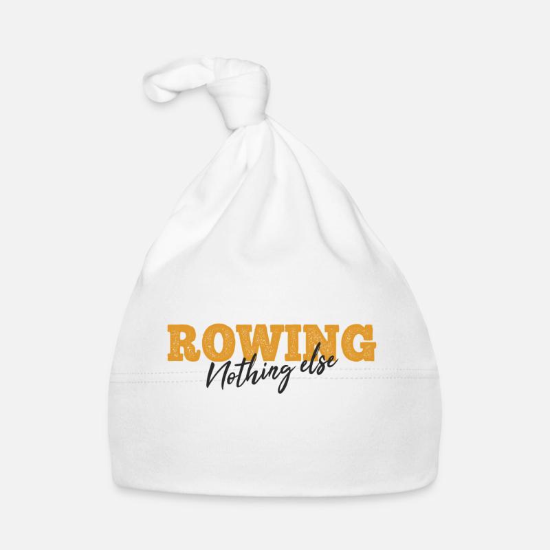 Rowing Nothing Else Slogan - Rameur - Aviron Bonnet bio Bébé