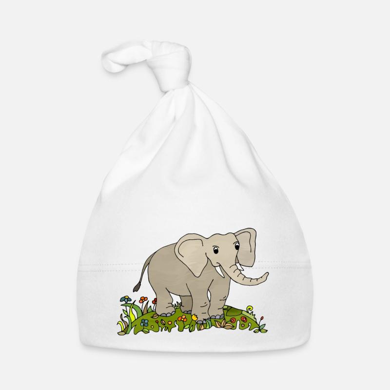 Éléphant Bonnet bio Bébé