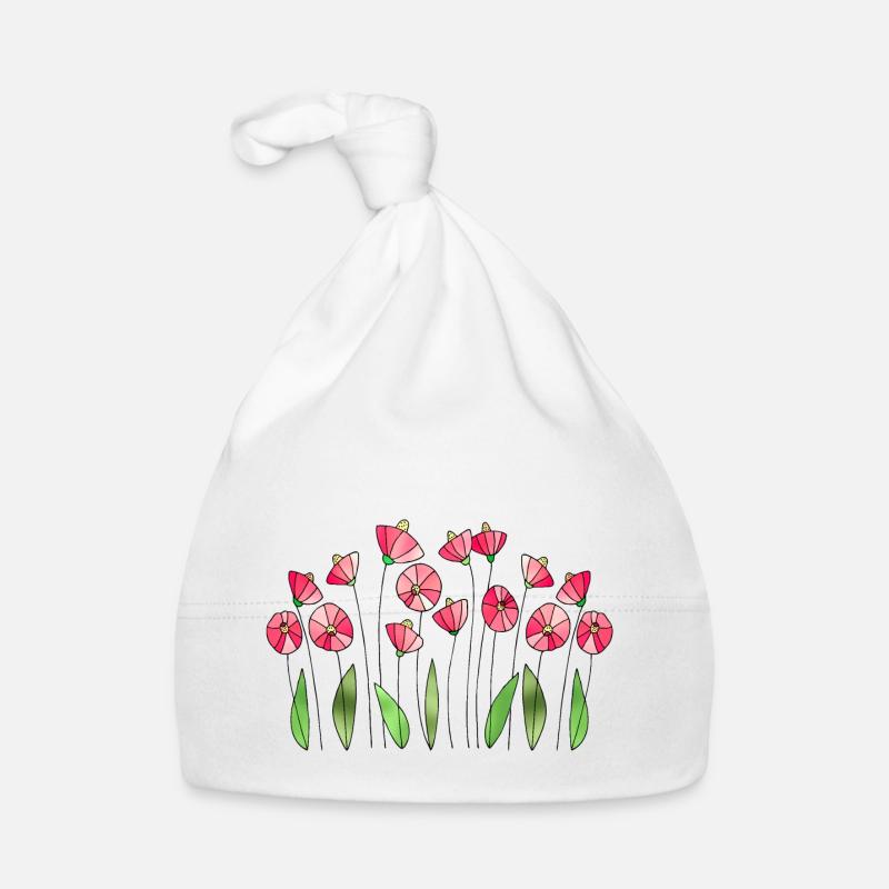 Blumen Baby Bio-Mütze
