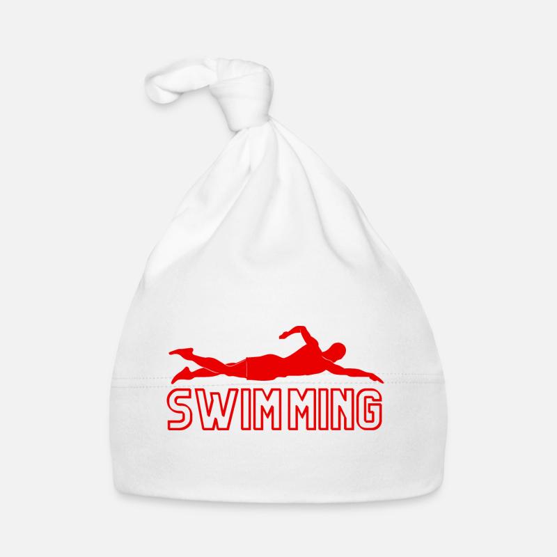 Natation - idée cadeau natation - Bonnet bio Bébé - blanc
