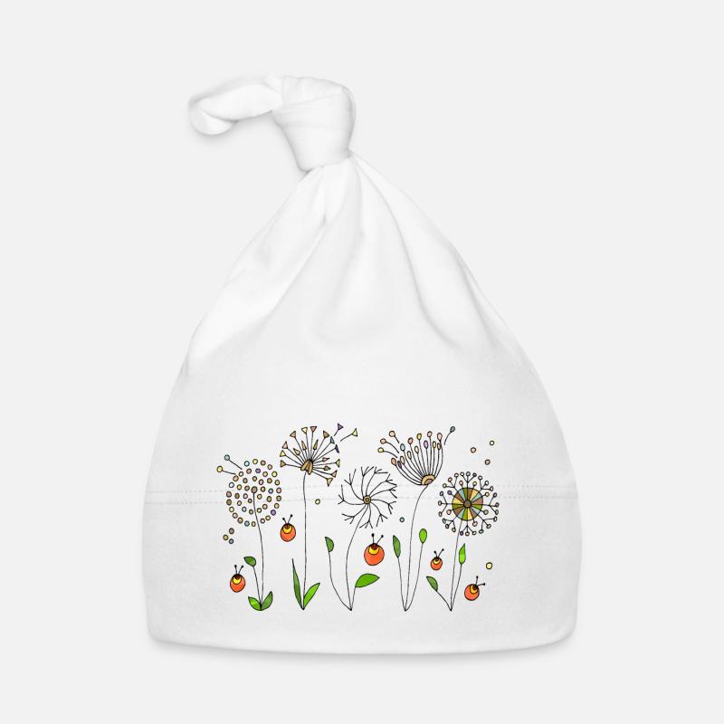 Blumen Baby Bio-Mütze