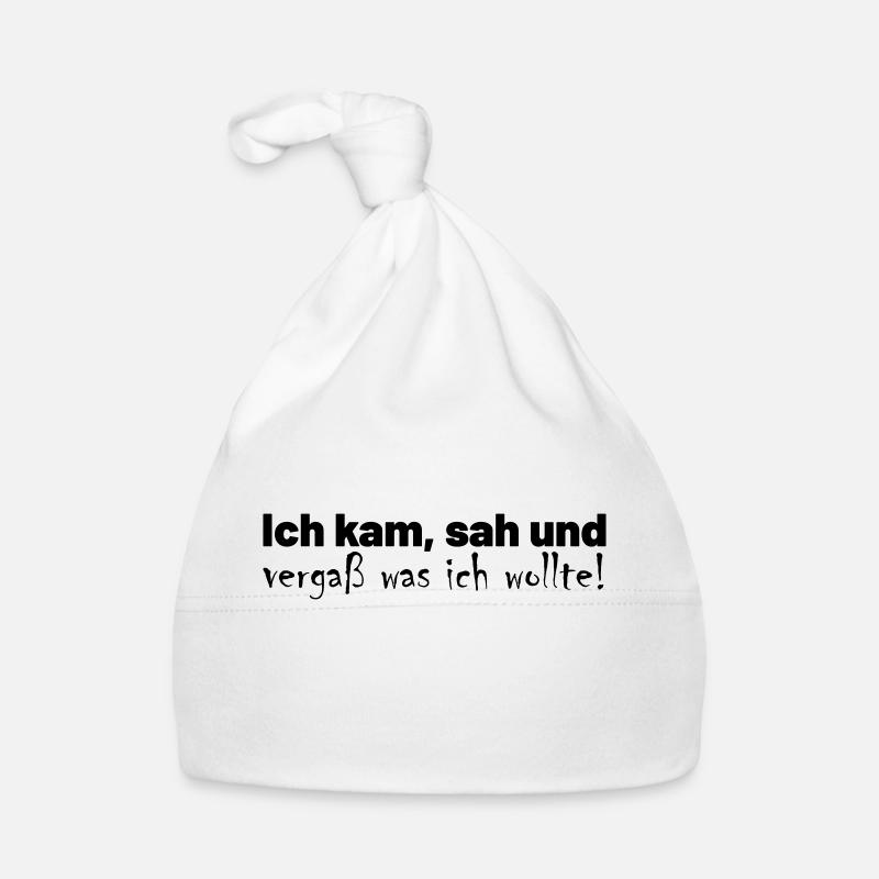 Vergesslichkeit Spruch Baby Bio-Mütze