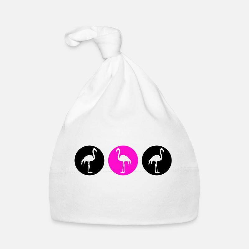 Flamants roses Design 2 Bonnet bio Bébé