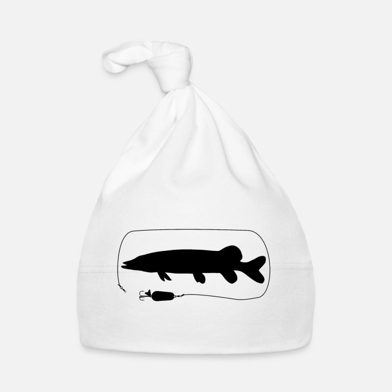 Pike with spoon blinker Organic Baby Cap