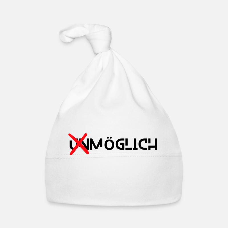 Alles ist möglich - Baby Bio-Mütze - Weiß